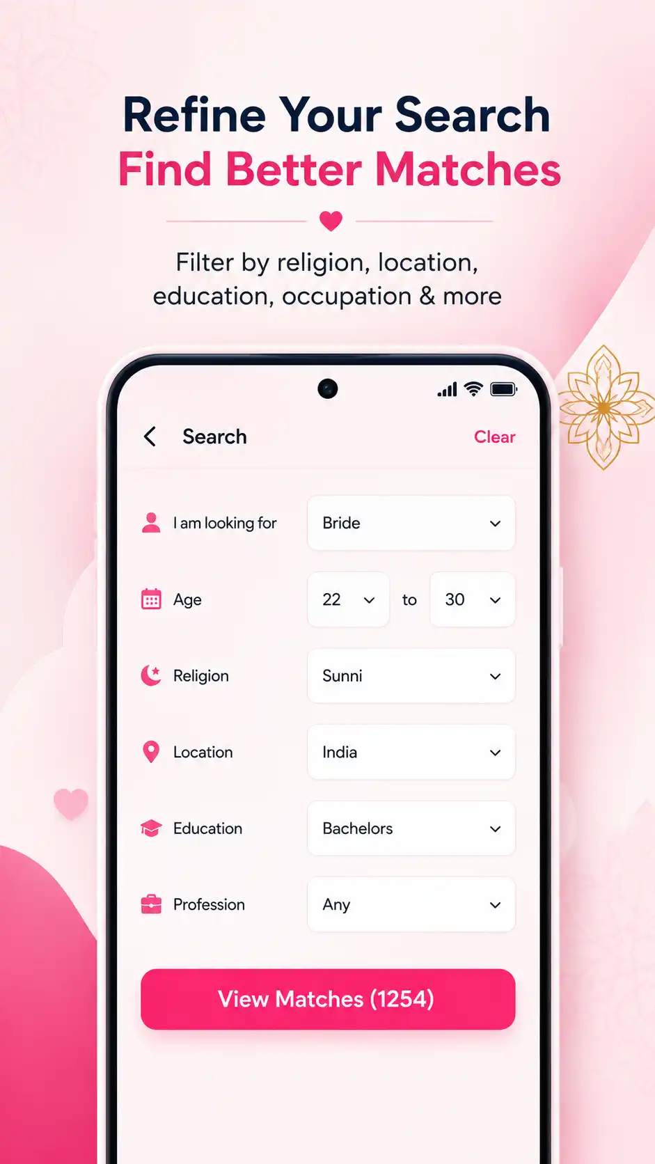 FindNikah App Screenshot